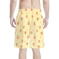 thumbnail image 2 of Binienty Men's Board Shorts Beach Swim Trunks With Peach Star Print - Quick Dry for Summer Beach Vacation and Water Activities, 2 of 10