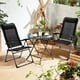 thumbnail image 2 of Sillas de Jardín Costway Set de 2 Plegable Respaldo Regulable Negro 72 x 62 x 116 cm, 2 of 10