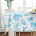 thumbnail image 4 of Oval Tablecloth 60x84in for Oval Table Waterproof Table Cloths for Dining Room Indoor Outdoor Table Cloth, 4 of 6