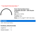 thumbnail image 2 of Power Steering Return Hose - Compatible with 2004 - 2006 Chrysler Pacifica 2005, 2 of 2