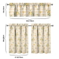 thumbnail image 6 of Kitchen Curtains 36 Inch Short - 3 Panel Set Lemon Print, Rod Pocket Window Curtains 100% Polyester, Cute Fruit Valance for Farmhouse, Cafe, Living Room, Bedroom, Easy Wash, 6 of 6