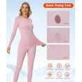 thumbnail image 6 of ANFERRY Womens Ski Thermal Set Quick Dry Breathable 2 Pieces Base Layers Seamless Crew Neck Warm Long John Underwear for Winter, 6 of 8