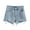 Light Blue, variant on XMMSWDLA Women's High Waisted Ripped Stretchy Denim Hot Short Summer Jean Shorts White Mom Shorts
