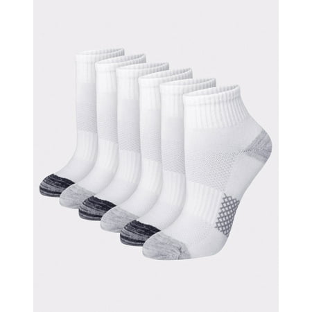 Hanes X-Temp Women s Ankle Socks 6-Pairs White Basic 5-9