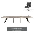thumbnail image 1 of Large painted conference table, rectangular negotiation table, strip training strip table, simple modern conference table and ch My Lux Decor Round, 1 of 34