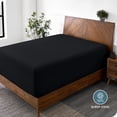 thumbnail image 3 of Sábana Ajustable Bare Home Bolsillo Extra Profundo de 22' Colección Premium 1800 Tamaño Queen Color Negro, 3 of 7