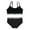 Black, variant on Gyratedream Two Sets Of Underwear Bra Panties For Big Girls And Teenage Girls Free Size