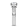 thumbnail image 2 of Lab Grown Diamond Engagement Ring For Women | 5 Carat IGI Certified Emerald Shape FG-VS Center Diamond | 14K Rose Gold | Desdemona Round Three Stone Ring Friendly Diamonds, 2 of 5