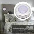 thumbnail image 4 of 2pcs Motion Sensor Closet Lights, Round Small LED Motion Sensor Light, Battery Powered Stair Ceiling Lights, 4 of 8