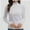 White, variant on T-Shirt Women Long Sleeve Mock Neck Slim Fit Tops Base Layer Soft Lightweight Stretch Undershirts
