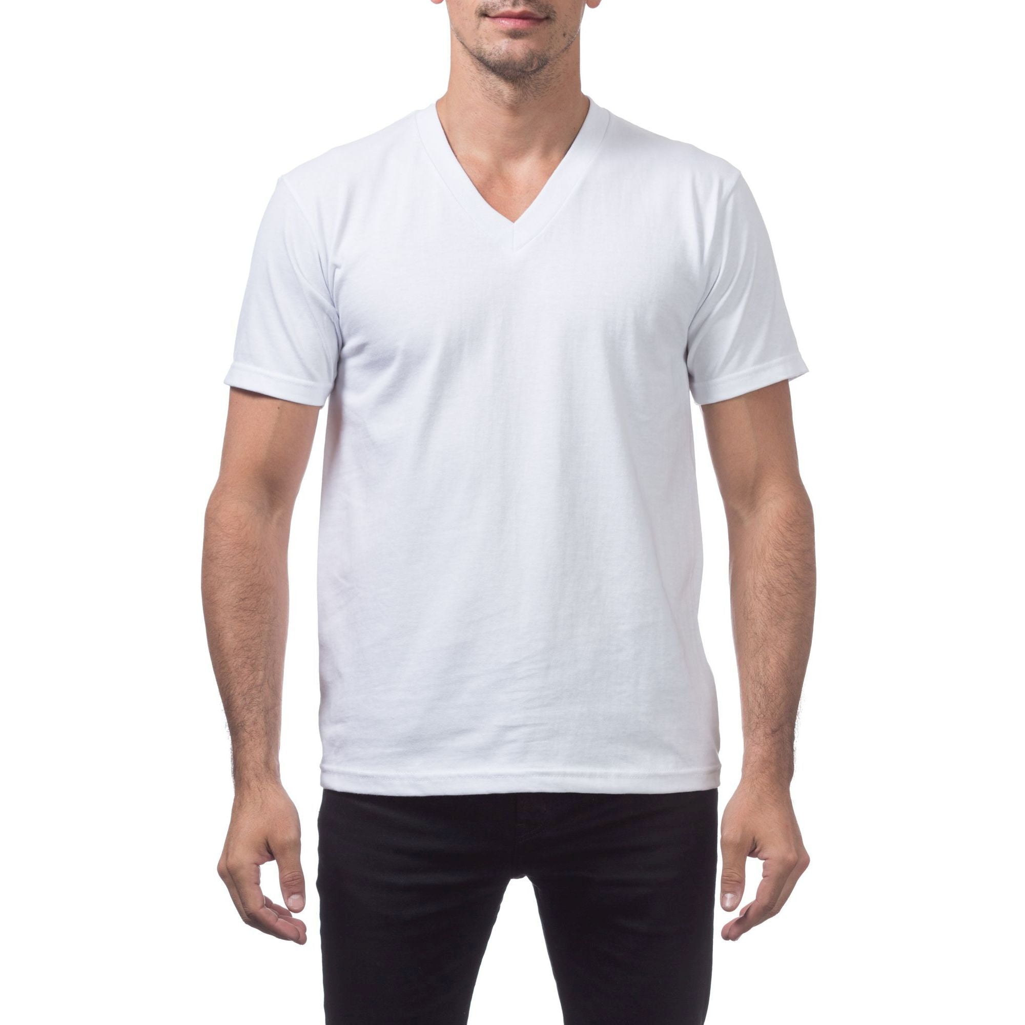 Pro Club Men's Heavyweight VNeck TShirt