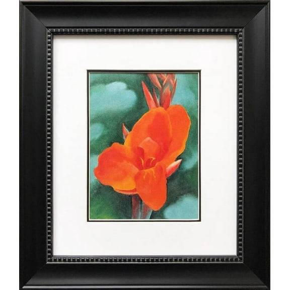 Georgia O'Keeffe "Red Canna" Art Print Custom Framed Generic