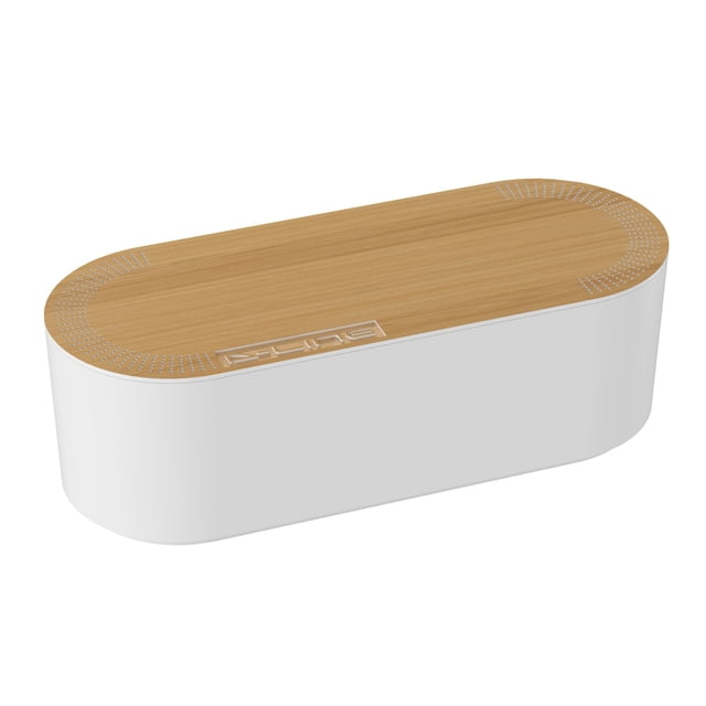 Caja de gestión de cables D-Line con tapa grande efecto madera