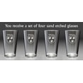 thumbnail image 2 of Whaley Irish Coat of Arms Pint Glasses - Set of 4 (Sand Etched), 2 of 2