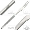 thumbnail image 3 of Tutuviw 7.8 Inch Round Handle Stainless Steel Fruit Forks, SilveryLong Handle Salad Fork, Olive Fork, Cocktail Fork, Dessert Fork, Pickle Fork,and Pickle Grabber (5 Pcs), 3 of 8