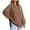 Khaki, variant on Trendy Pullover Hooded for Women Casual Drop Shoulder Solid Hoodies Juniors Comfy Long Sleeves Crew Neck Sweatshirt Teen Girls Drawstring Side Split Blouses,Beige,Medium