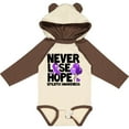 thumbnail image 3 of Inktastic Never Lose Hope Epilepsy Awareness with Balloons and Purple Ribbon Boys or Girls Long Sleeve Baby Bodysuit, 3 of 5