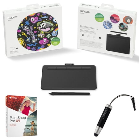 Intuos Creative Pen Small Wireless Bluetooth Tablet Bundle includes Tablet, Corel Paint Shop