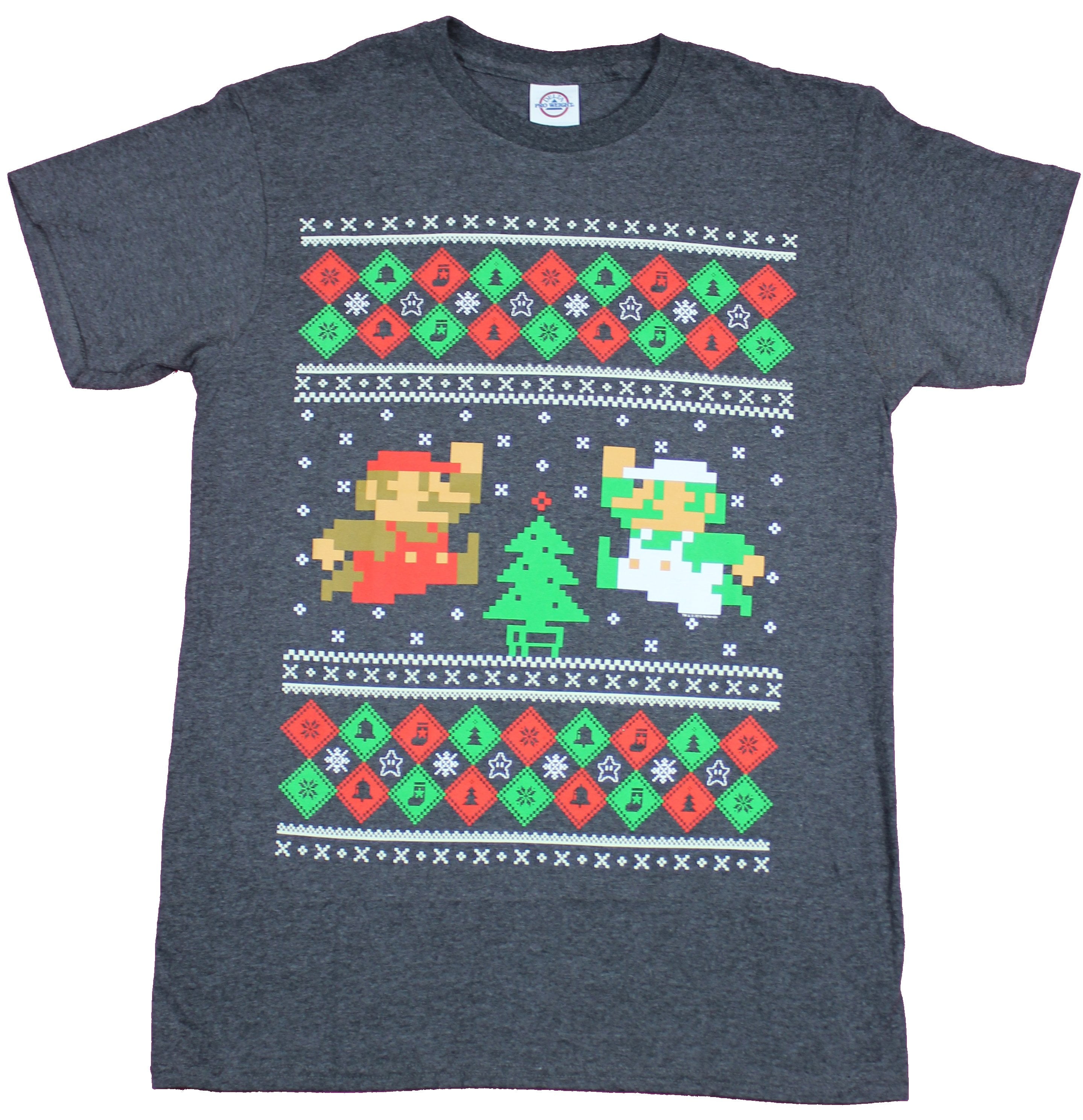 super mario christmas t shirt