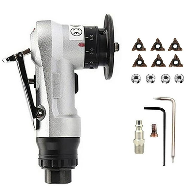 Riwcyla Pneumatic Chamfering Machine Carpenter Chamfering Tool Portable Handheld Grinder Metal Wood Acrylic Deburring Beveling Machine
