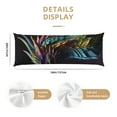 thumbnail image 2 of Bixox Dragon with Colorful Tail Print Body Pillow Cover with Zipper Closure, Cozy Fuzzy Fleece Body Pillow Case Cover 20 x 54 Inches,Long Body Pillow Pillowcase, 2 of 6