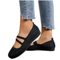 thumbnail image 4 of snilers Mary Jane Flats Women Breathable Mesh Round Toe Casual Slip on Walking Loafers Comfy Summer Boat Shoes, 4 of 4