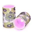 thumbnail image 7 of Yayeee Flameless Candles with Remote Flickering Battery Operated Multi Color Changing, Gray Floral, 7 of 7