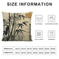 thumbnail image 5 of GOSMITH Ink Wash Painting Throw Pillow Cover Plum Blossom Chrysanthemum Orchid Bamboo Cushion Covers Traditional Chinese Calligraphy Culture Home Decorative Pillowcases, 5 of 5