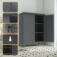 thumbnail image 3 of 47 Inch Tall Metal Tool Storage Cabinet Christmas Gift – Slate Ample Storage Wall Mountable for Garage Warehouse Office Home Bathroom Utility Room, 3 of 25