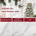 thumbnail image 7 of Christmas Winter Snowman Valances for Windows, 54 x 18in, Red Truck House Xmas Tree Rod Pocket Kitchen Valance Curtain Light Filtering Window Treatments for Living Room Bedroom, 1 Panel, 7 of 7