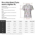 thumbnail image 4 of Naloa Lavender Flowers Men's T-Shirt Sport T-shirt Men's Basic Tee Casual Men's Shirt, Round Neck, Short Sleeves - XX-Large, 4 of 5