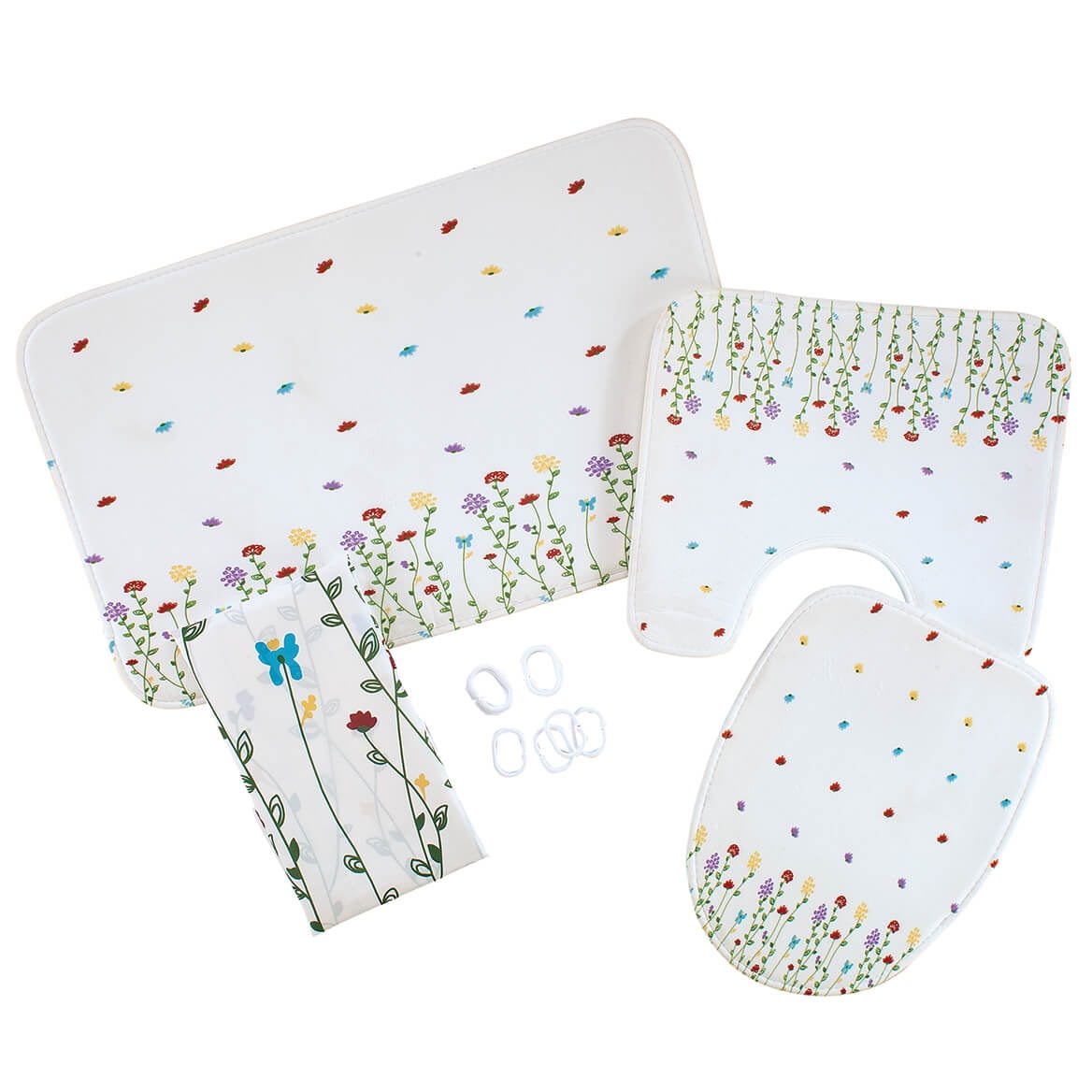 Wildflowers 4 Piece Bathroom Collection - Walmart.com