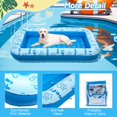 thumbnail image 2 of Balsa flotante inflable para perros BINGPET para piscina de verano azul, 2 of 7