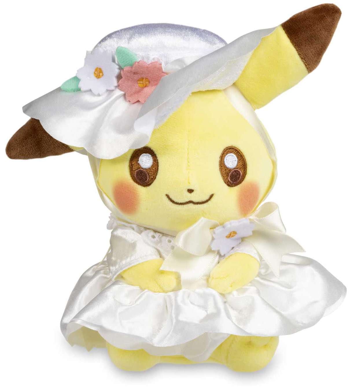 Pikachu Wedding: Wedding Dress Pikachu (Female) Plush - 8 In.