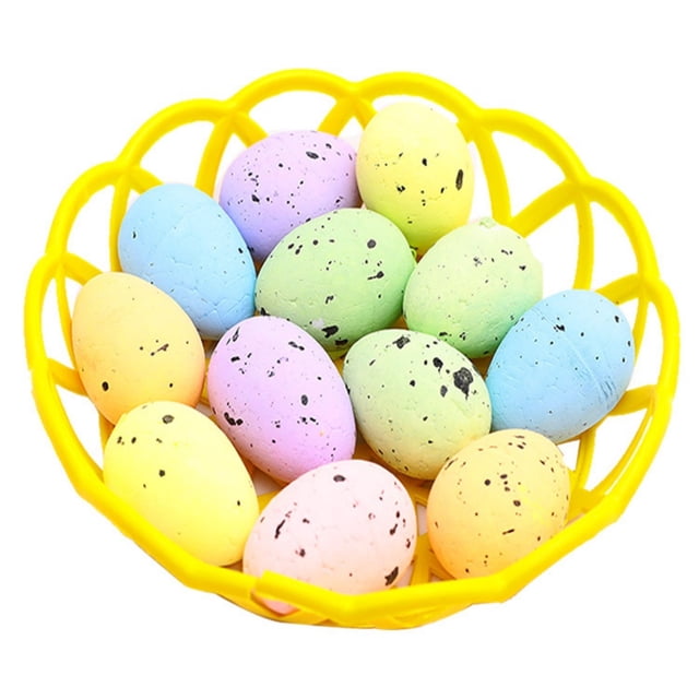 zhangmingg Easter Egg Desktop Ornament Set for Spring Holiday Festive Decorations and Colorful Seasonal Displays