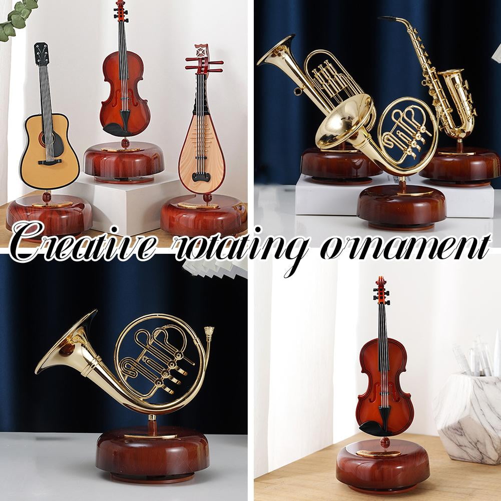 アート・デザイン・音楽 Base: Works from 01.97 to 05.00 Vintage Musical Instrument Music Box Desktop Art Decor Xmas