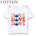 thumbnail image 3 of Camiseta de algodón de moda para niños y niñas con cuello redondo y manga corta de Disney Anime Stitch Angel, 3 of 5