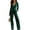Green, variant on JoveMarine Womens Jumpsuits Casual V Neck Long Sleeve - Satin Everyday One Piece, Jumpsuits for Women Silky Smooth Jumpsuit, Casual Jumpsuits for Women for Daily,Black L