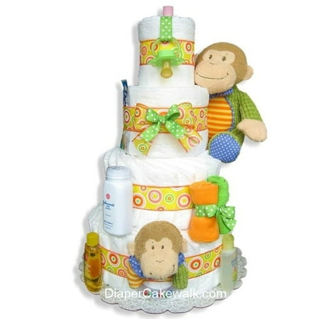 Baby Monkey 4 couches de gâteau ou Niveau 5 Niveau