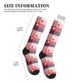 thumbnail image 2 of Picia Heart Plaid Printed Sports Compression Socks - 15-20mmHg Graduated Compression, High-Performance Soft and Breathable Socks for Men and Women, 2 of 5