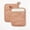 Terracotta Orange, variant on 2pk Potholder - Modern Kitchen Textiles, Cotton, Silicon Gripper