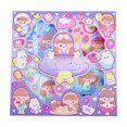 thumbnail image 2 of Juego de pegatinas de tarjetas láser, lindas pegatinas de cuenta de mano, pegatinas de tarjeta adhesivas para niños, caja de regalo, 2 of 2