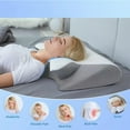 thumbnail image 2 of Airway Pro Sleep Apnea Pillow, Airway Pro Cervical Pillow, Neck-Elevation Designtm, Pillows for Neck Pain Relief, Neck Support Pillows for Sleeping, For Back, Side, Or Stomach Sleeping (Black), 2 of 8