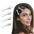thumbnail image 1 of 4 pinzas para el pelo de hueso de perro blanco, ideales para mujeres y niñas, perfectas para fiestas de disfraces de cosplay, uso diario y celebraciones navideñas., 1 of 5