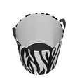 thumbnail image 3 of Round Laundry Basket, Zebra Print Pattern Bathroom Dirty Clothes Basket Laundry Hamper, Small, 3 of 8