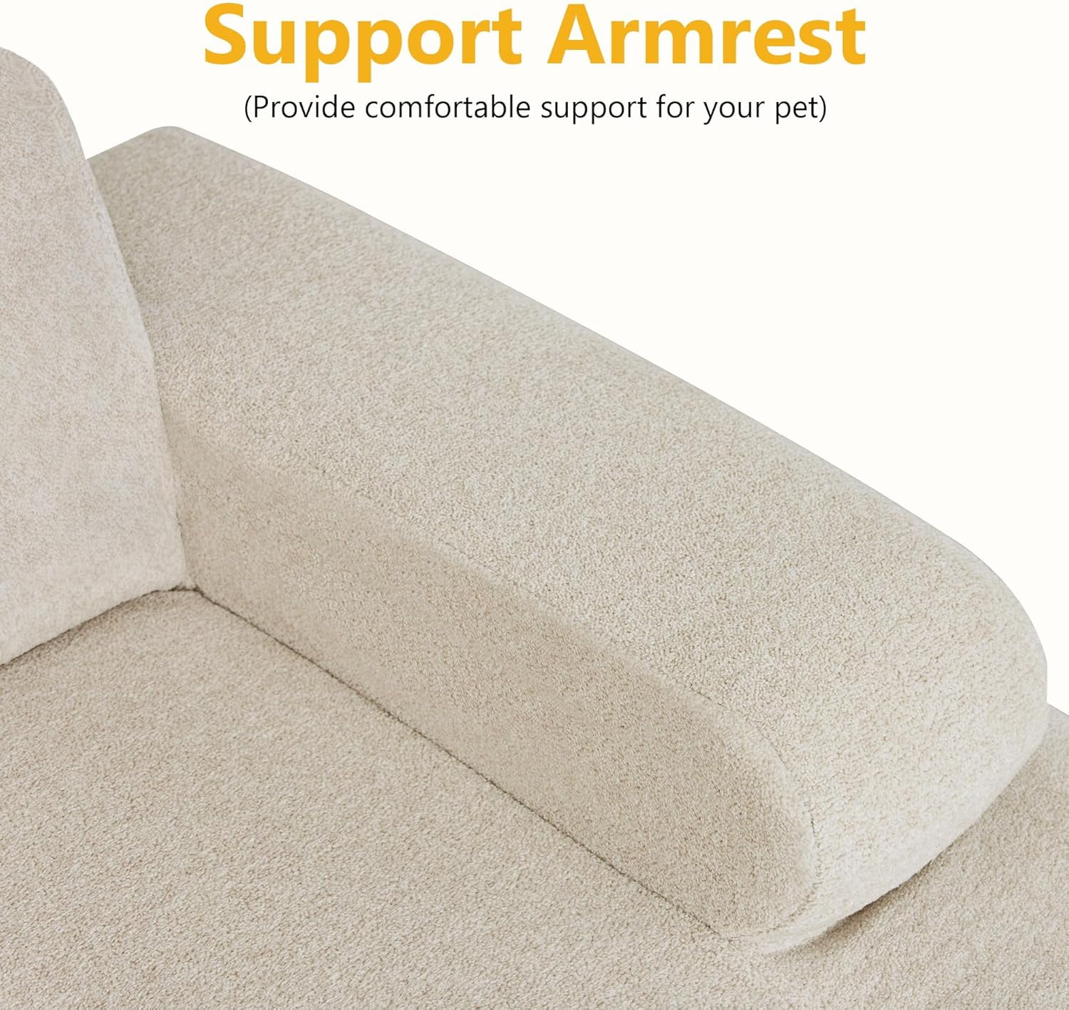 Lovupet Dog Sofa Bed for Large Breed, Dog Couch Sleeping Bed with Anti-Slip Bottom, PS579