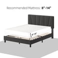 thumbnail image 4 of Ourlova Full Size Bed Frame with Headboard Strong Wooden Slats Support Easy Assembly No Box Spring Needed Dark Gray, 4 of 7