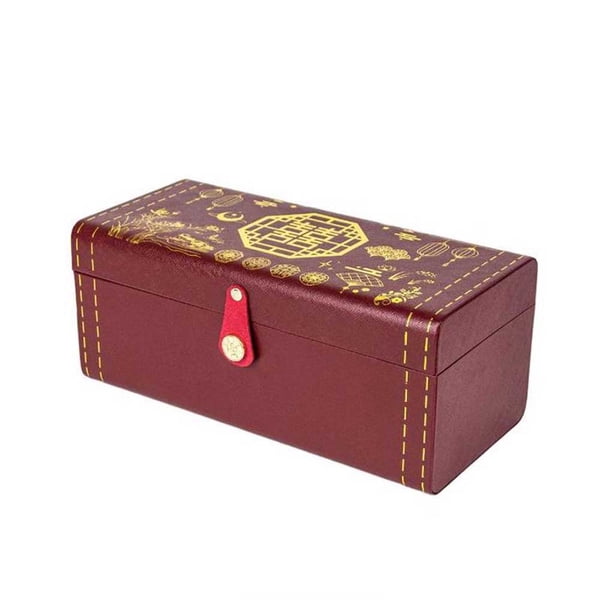Guardurnaity Caja de almacenamiento de estilo de joyería, organizador decorativo rojo de doble capa, soporte grande, caja para pendientes, exhibición de Ropa, zapatos y accesorios Miscelánea Guardurnaity AP017903-00