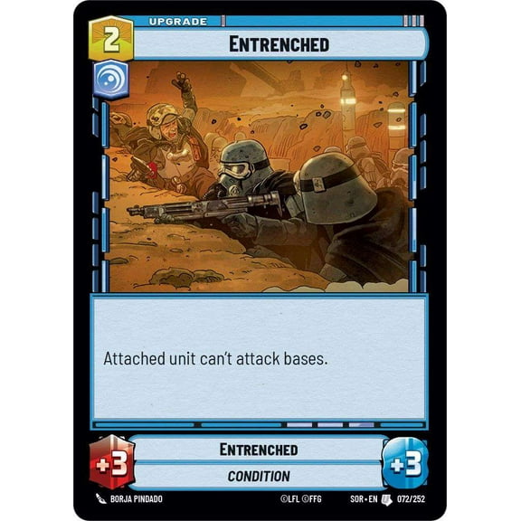 Star Wars: Unlimited Spark of Rebellion Uncommon Entrenched #072