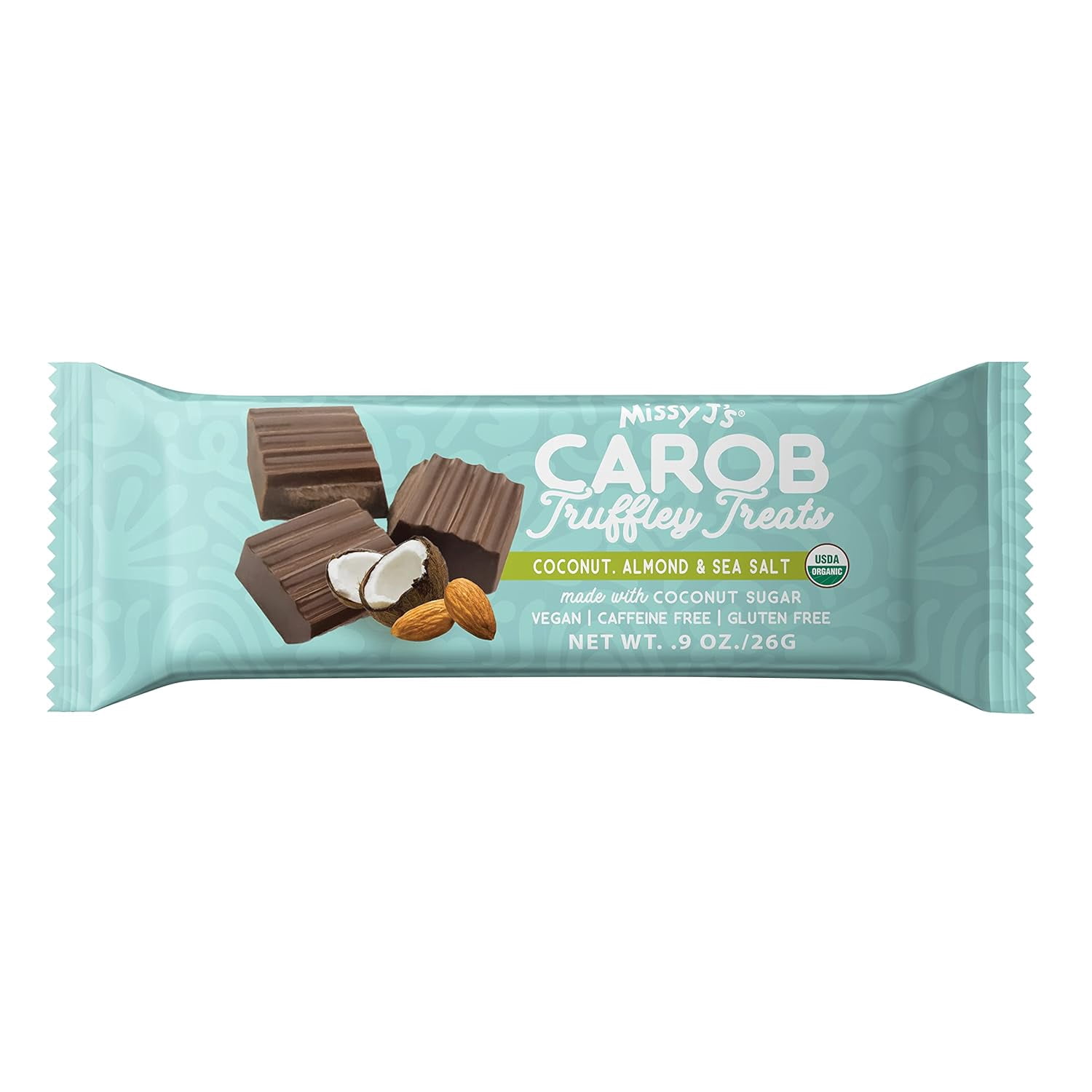 Missy J’s Organic Carob Truffley Treats Sampler Pack, 3 Flavor Healthy Low Calorie Snack 12 Pack